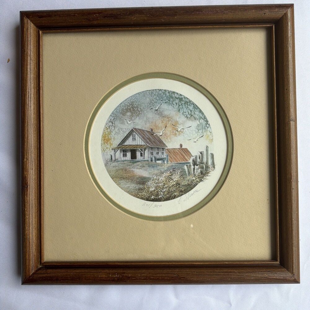 Irene Shore “Summer Retreat” Hand Signed #241 Lithograph 14/14